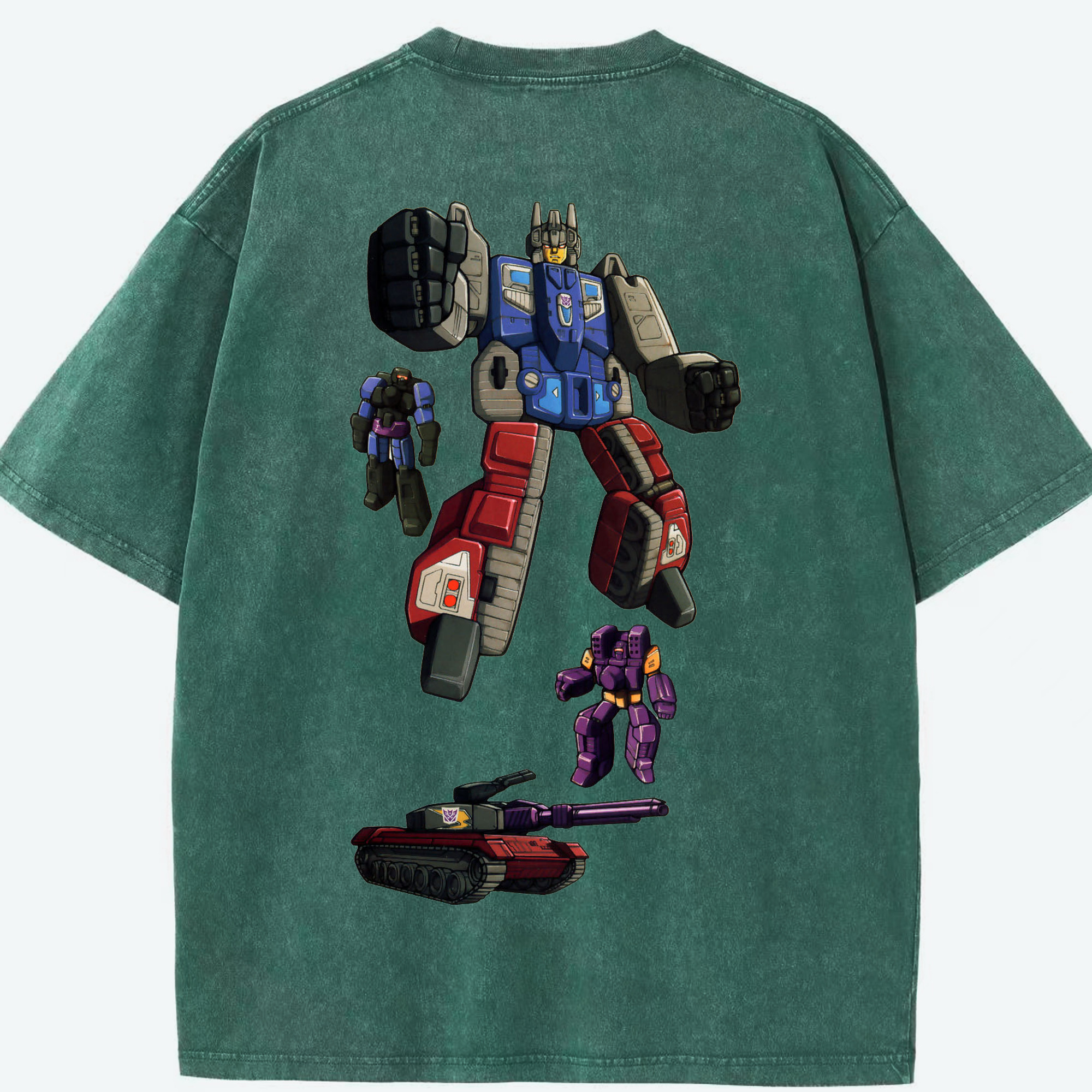 （画像用）  綿100% ヴィンテージ風 半袖Tシャツ（背面プリント）